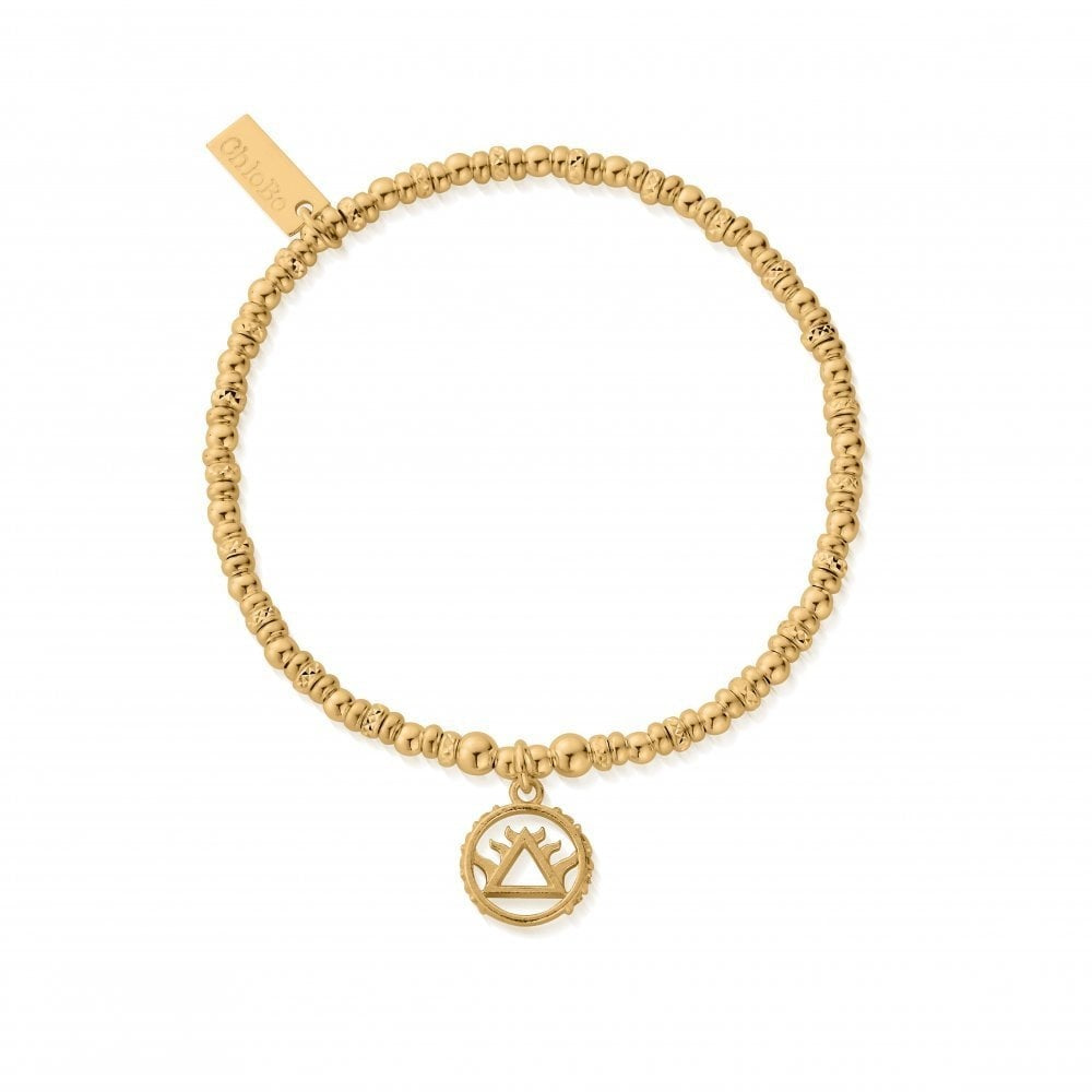 GOLD ON SILVER SPARKLE DISC FIRE BRACELET