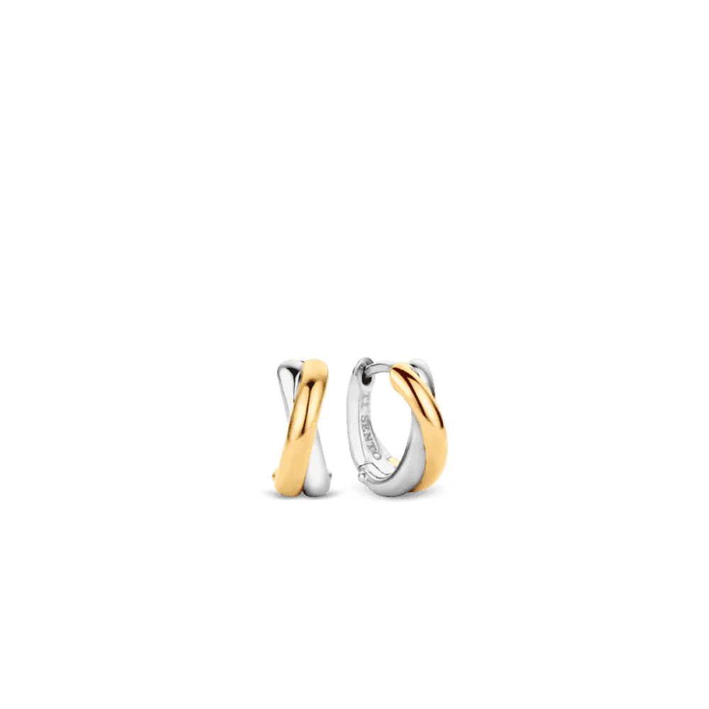 GOLD & SILVER MILANO INFINITE LOVE HOOP EARRINGS