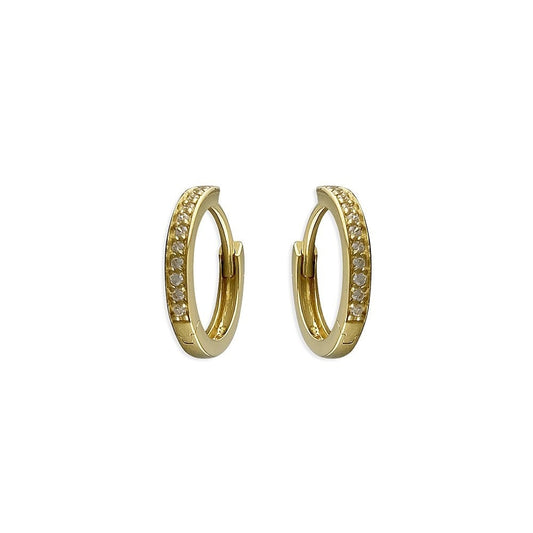GOLD VERMEIL CUBIC ZIRCONIA HOOP