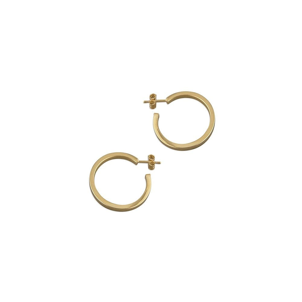 GOLD VERMEIL HOOP EARRINGS