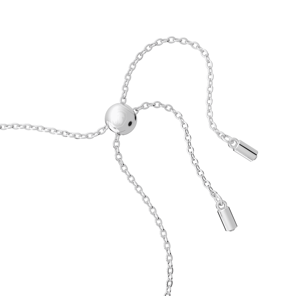 Gema bracelet, Mixed cuts, Flower, Pink, Rhodium plated