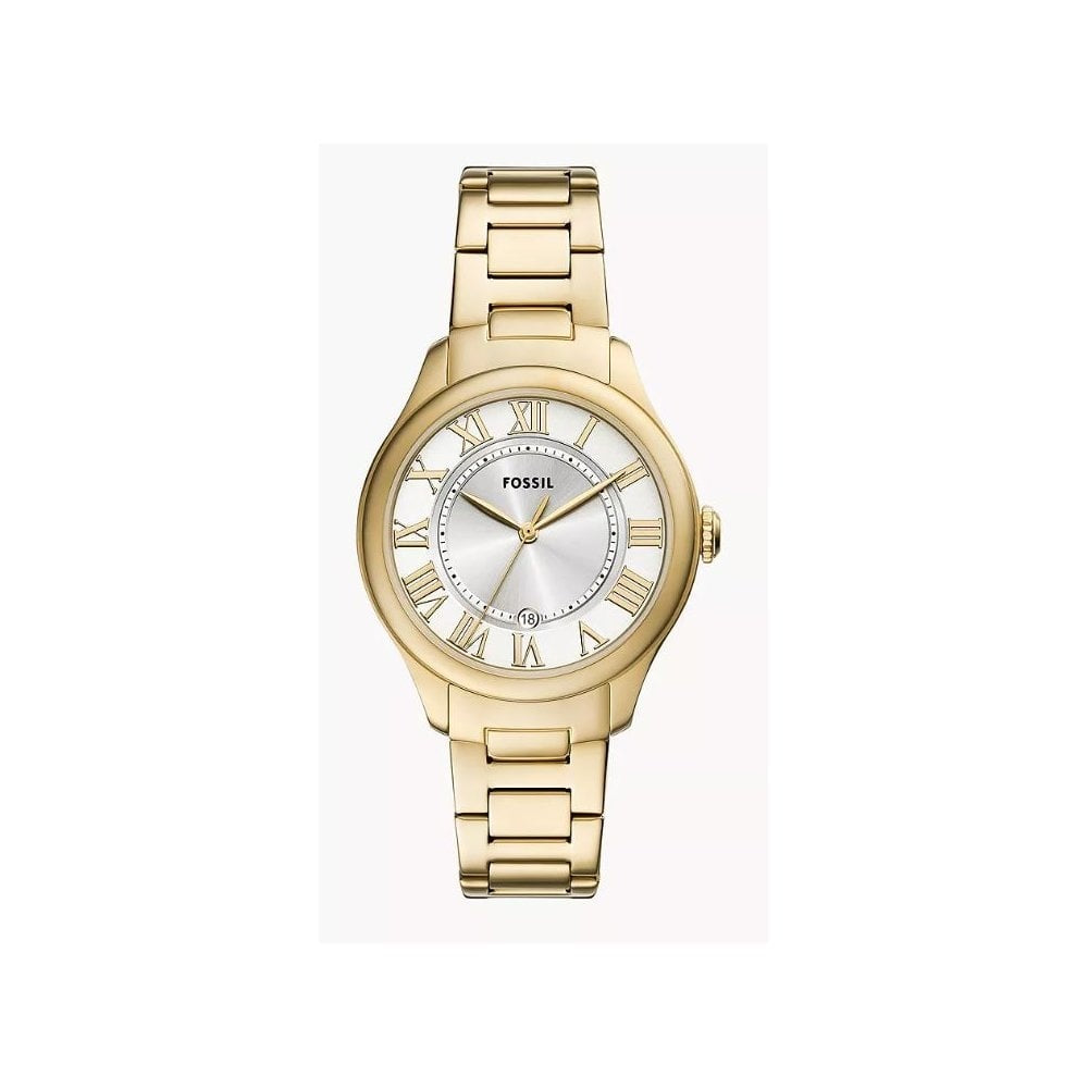 Gilmore Three-Hand, Date, Gold-Toned Ladies Stainless Steel Watch
