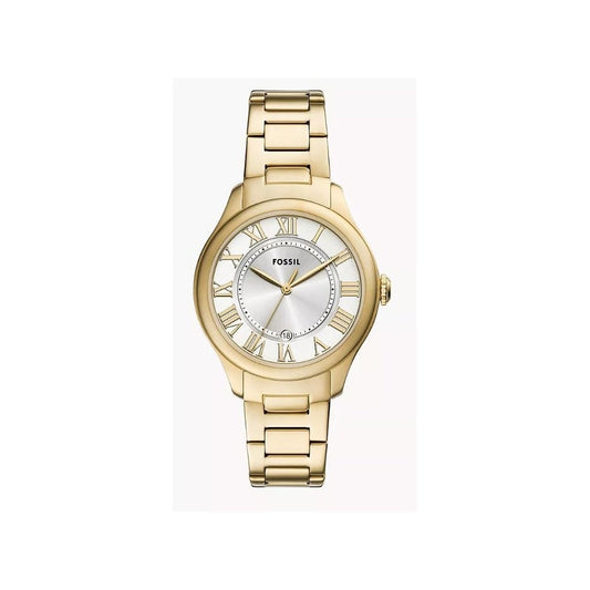 Gilmore Three-Hand, Date, Gold-Toned Ladies Stainless Steel Watch