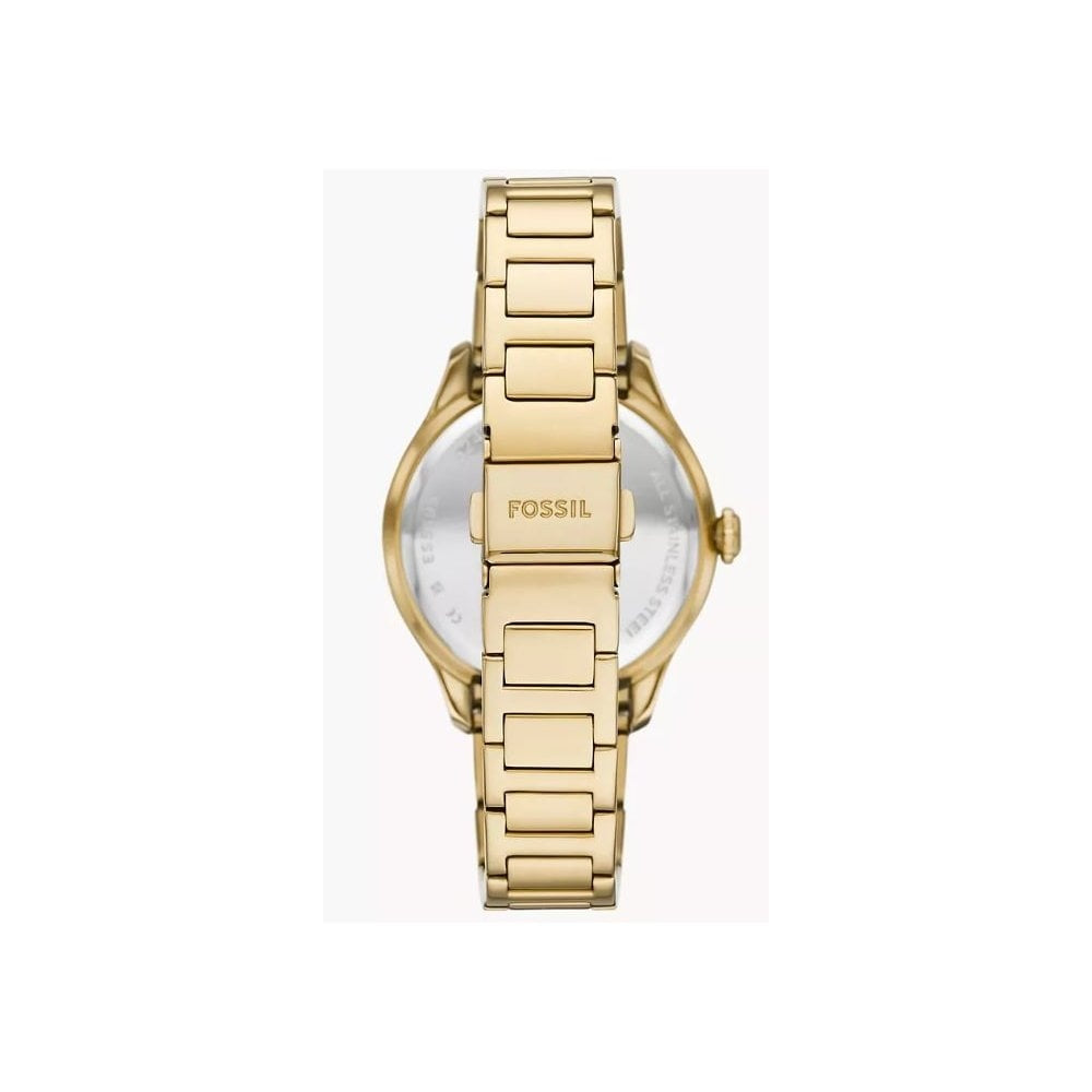 Gilmore Three-Hand, Date, Gold-Toned Ladies Stainless Steel Watch