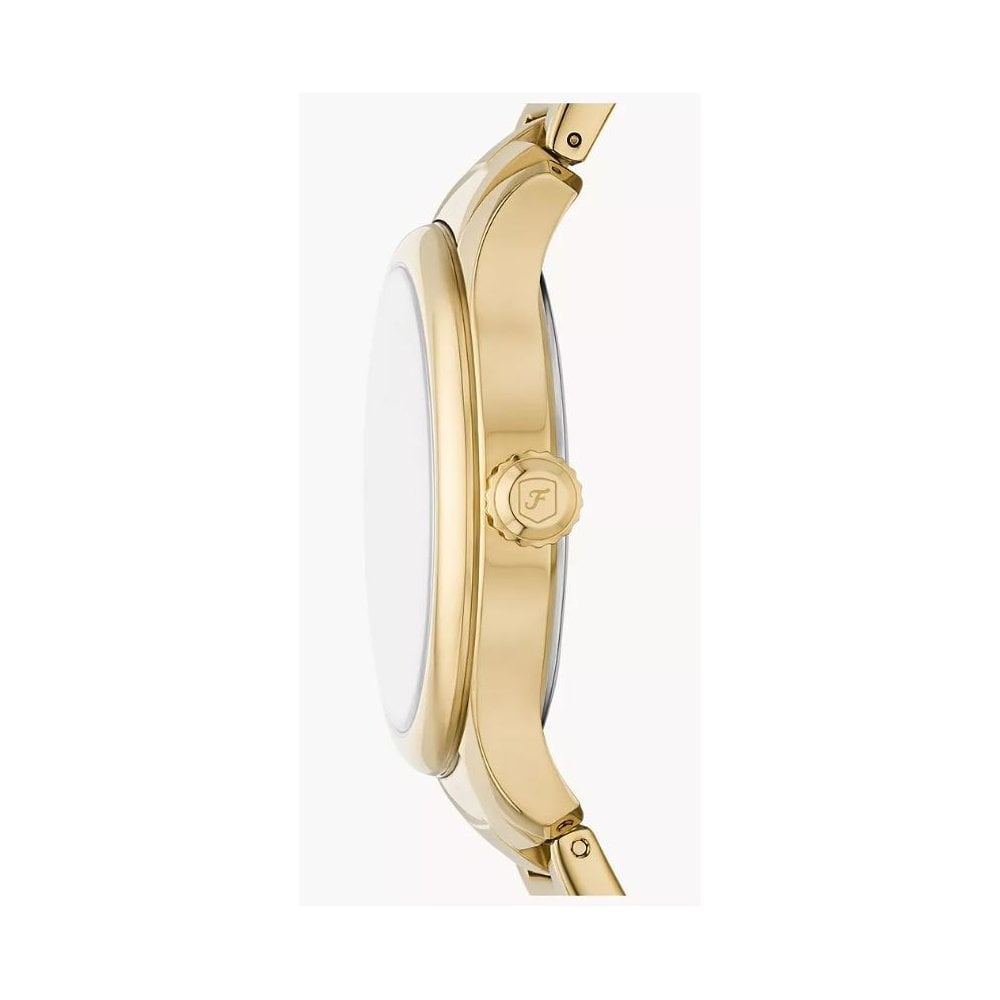 Gilmore Three-Hand, Date, Gold-Toned Ladies Stainless Steel Watch