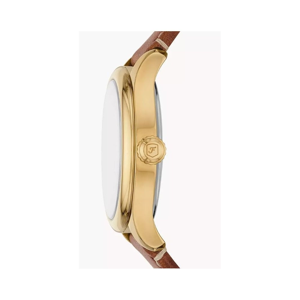 Gilmore, Three-Hand ,Date, Ladies Medium Brown Leather Watch 