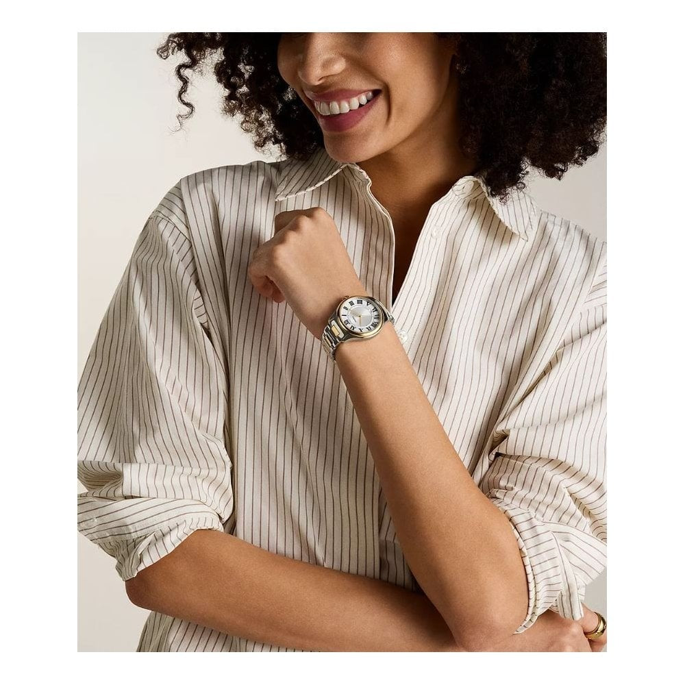 Gilmore Three-Hand, Date, Two-Toned Ladies Stainless Steel Watch
