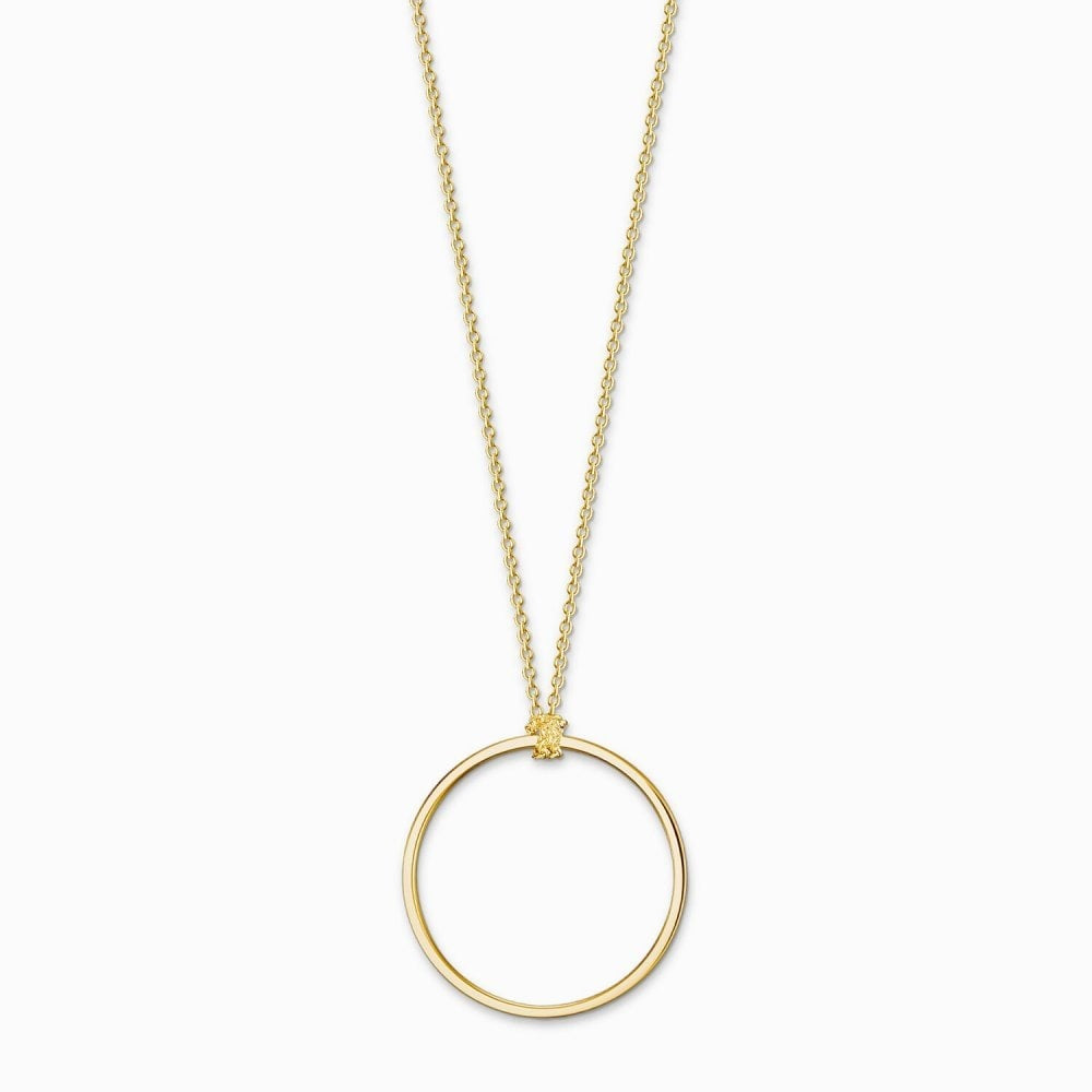 Gold On Silver Charm Carrier Necklace