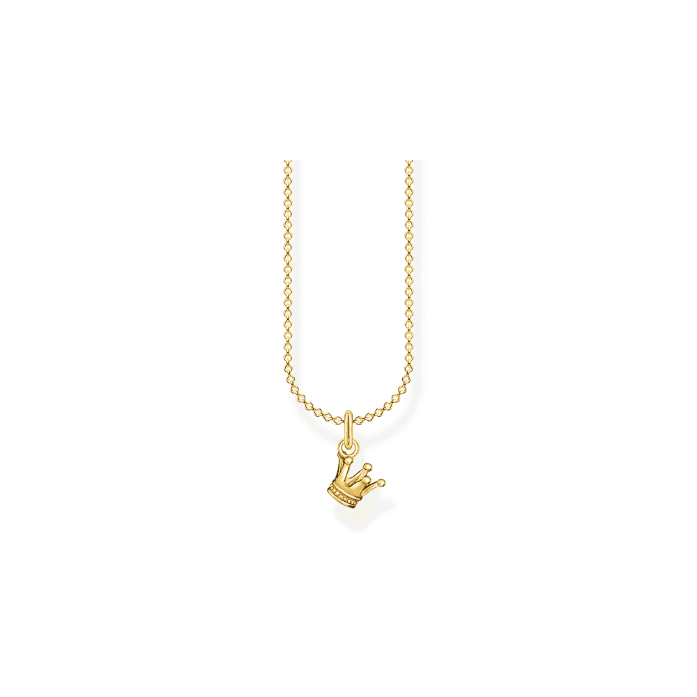 Gold On Silver Crown Pendant