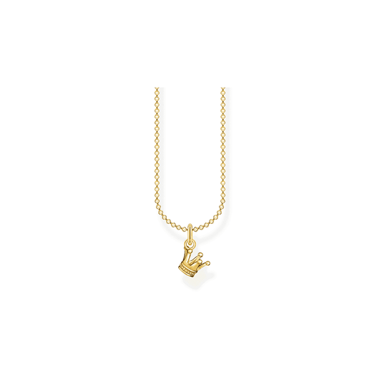 Gold On Silver Crown Pendant