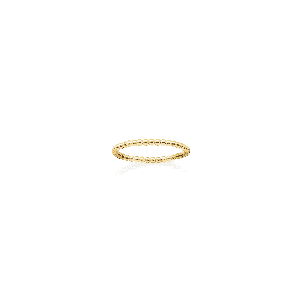 Gold On Silver Delicate Dots Ring 