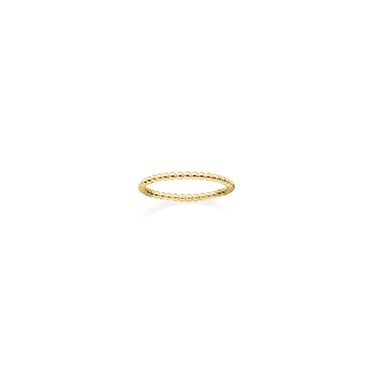Gold On Silver Delicate Dots Ring 