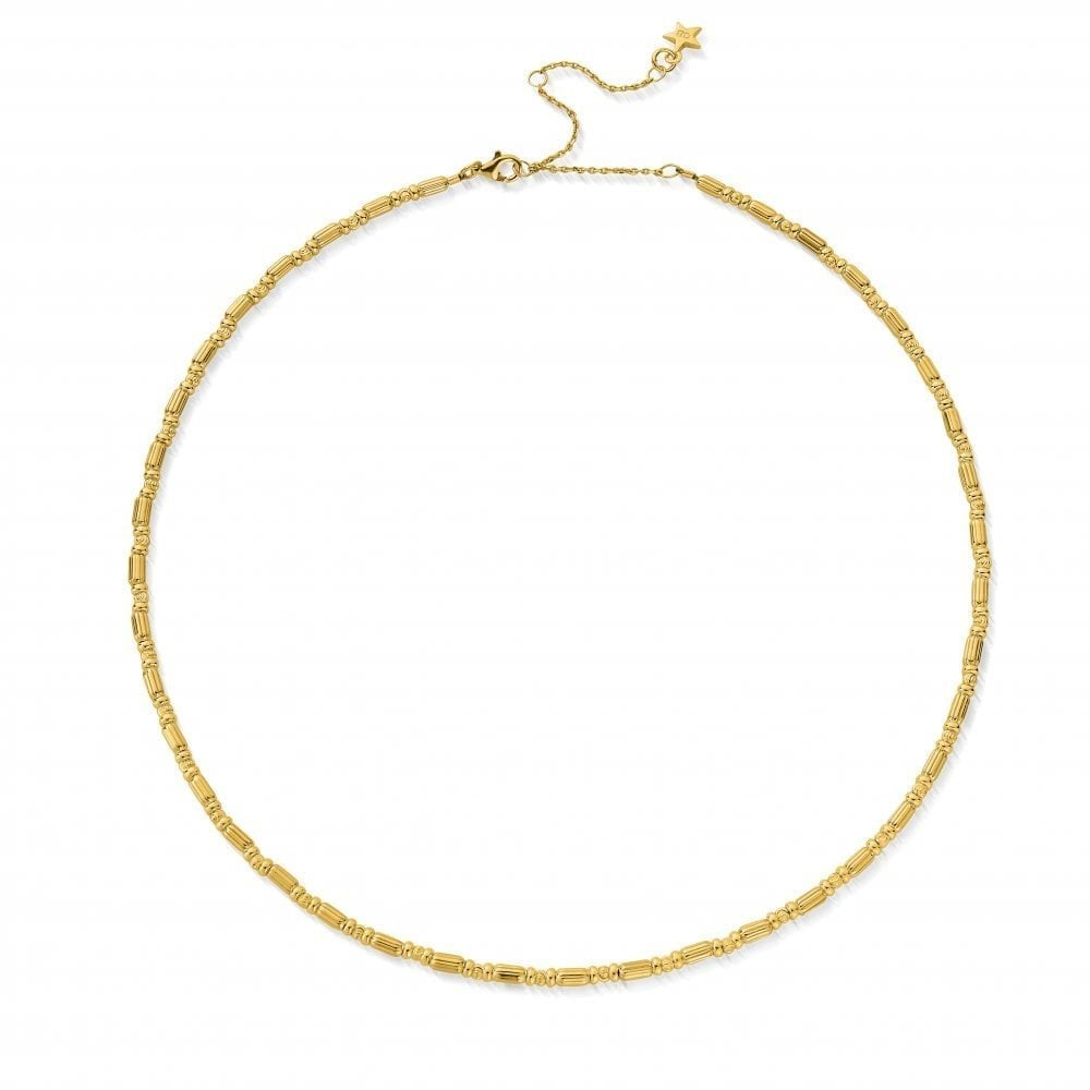 Gold On Silver Eternity Necklace 