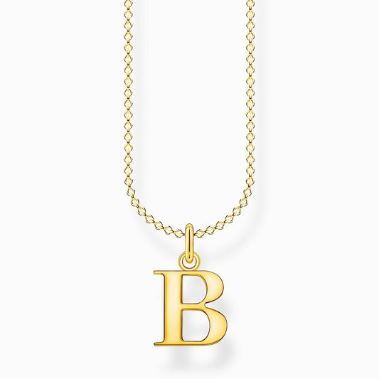 Gold On Silver Letter A to Z Pendant