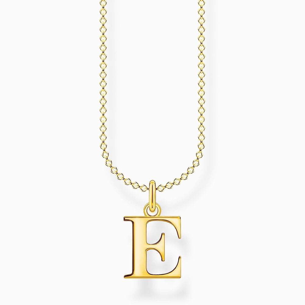Gold On Silver Letter A to Z Pendant
