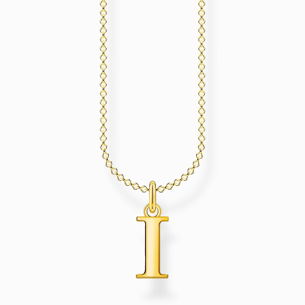 Gold On Silver Letter A to Z Pendant