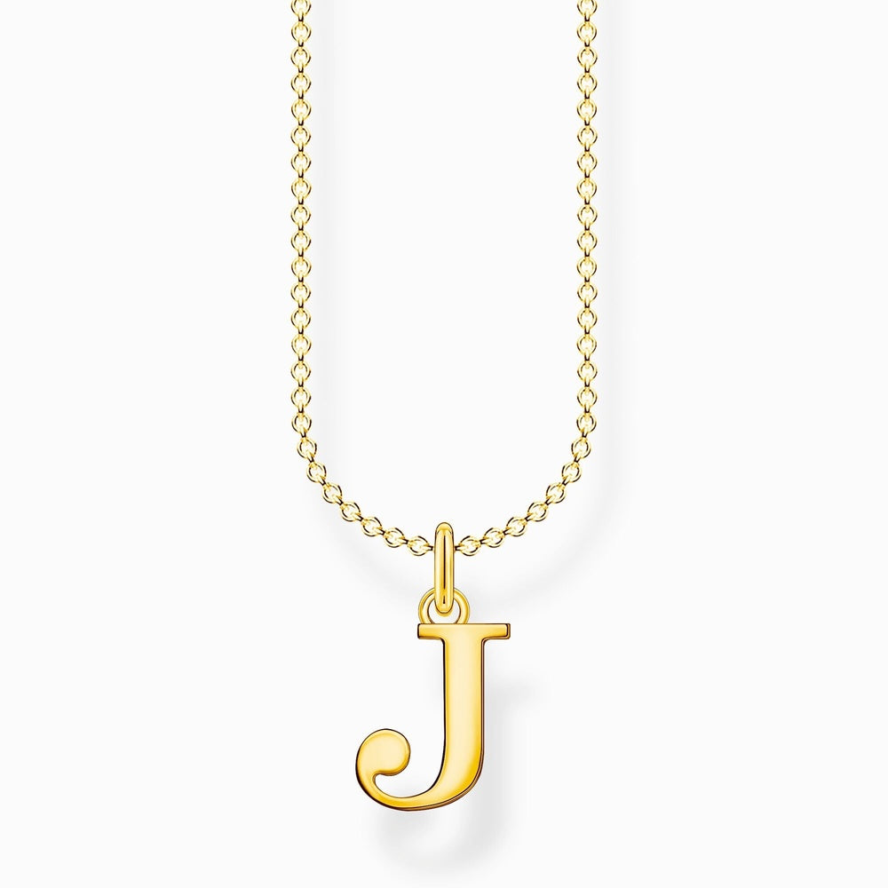 Gold On Silver Letter A to Z Pendant