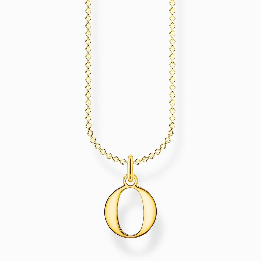 Gold On Silver Letter A to Z Pendant