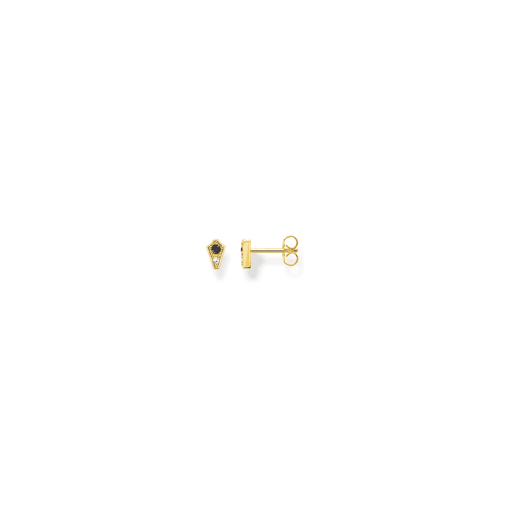 Gold On Silver Royalty Stud Earrings
