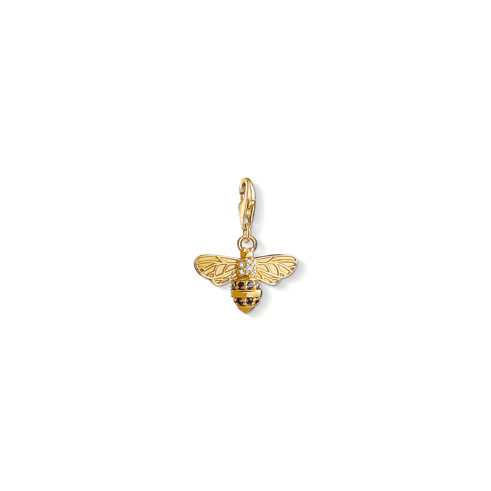 Gold On Sterling Silver Bee Charm