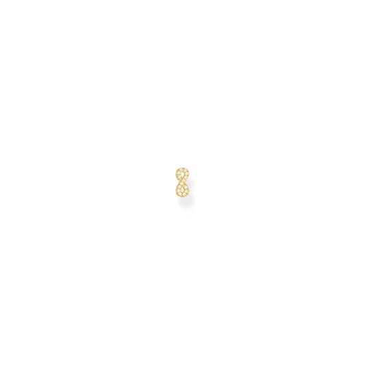 Gold on Silver Mini Infinity Stud Earrings