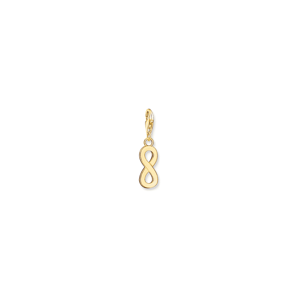 Gold on Sterling Silver Infinity Symbol Charm