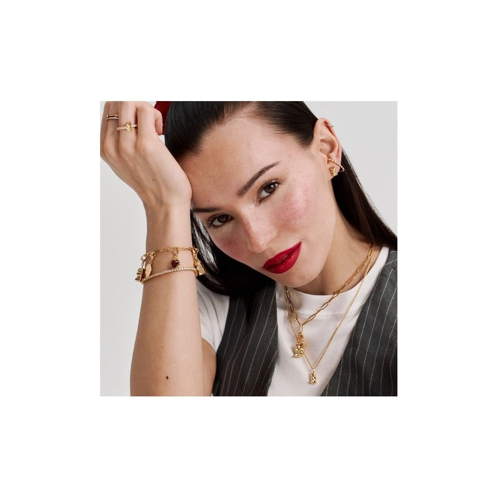 Gold-plated ear studs HARIBO goldbear