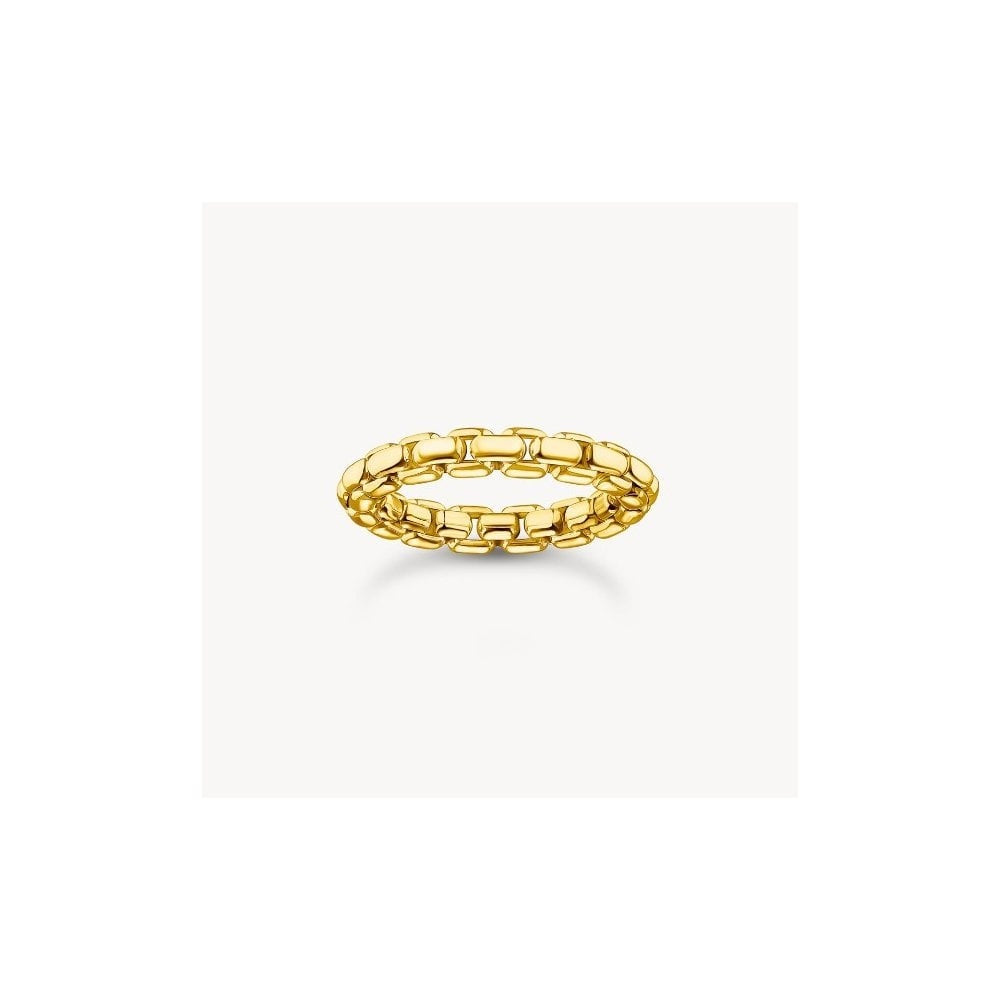 Gold-plated ring box chain size 58
