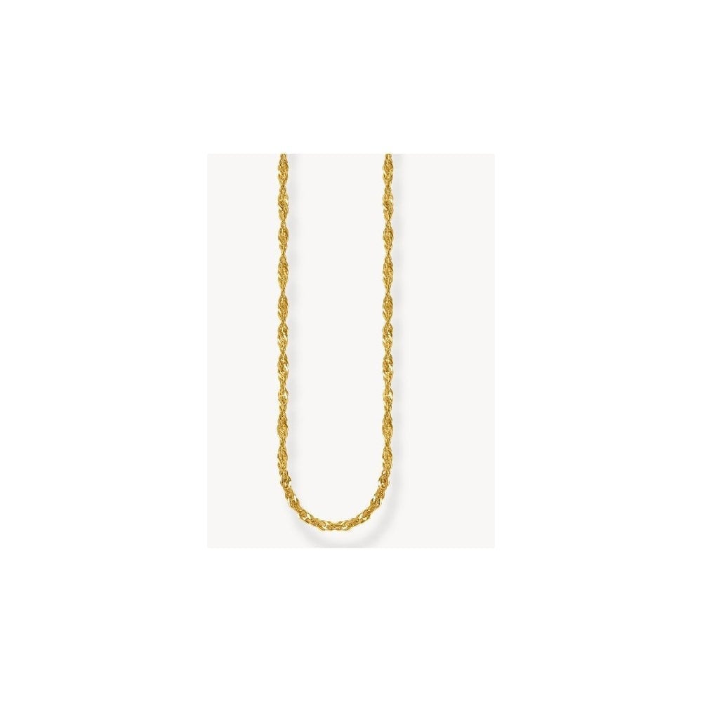 Gold-plated singaporean necklace Thickness 1,70 mm