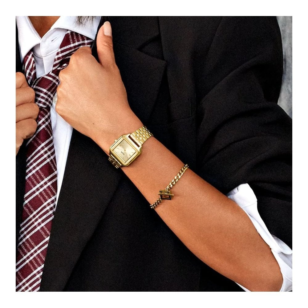 Gracieuse, Gold Dial, Ladies Gold Stainless Steel Watch