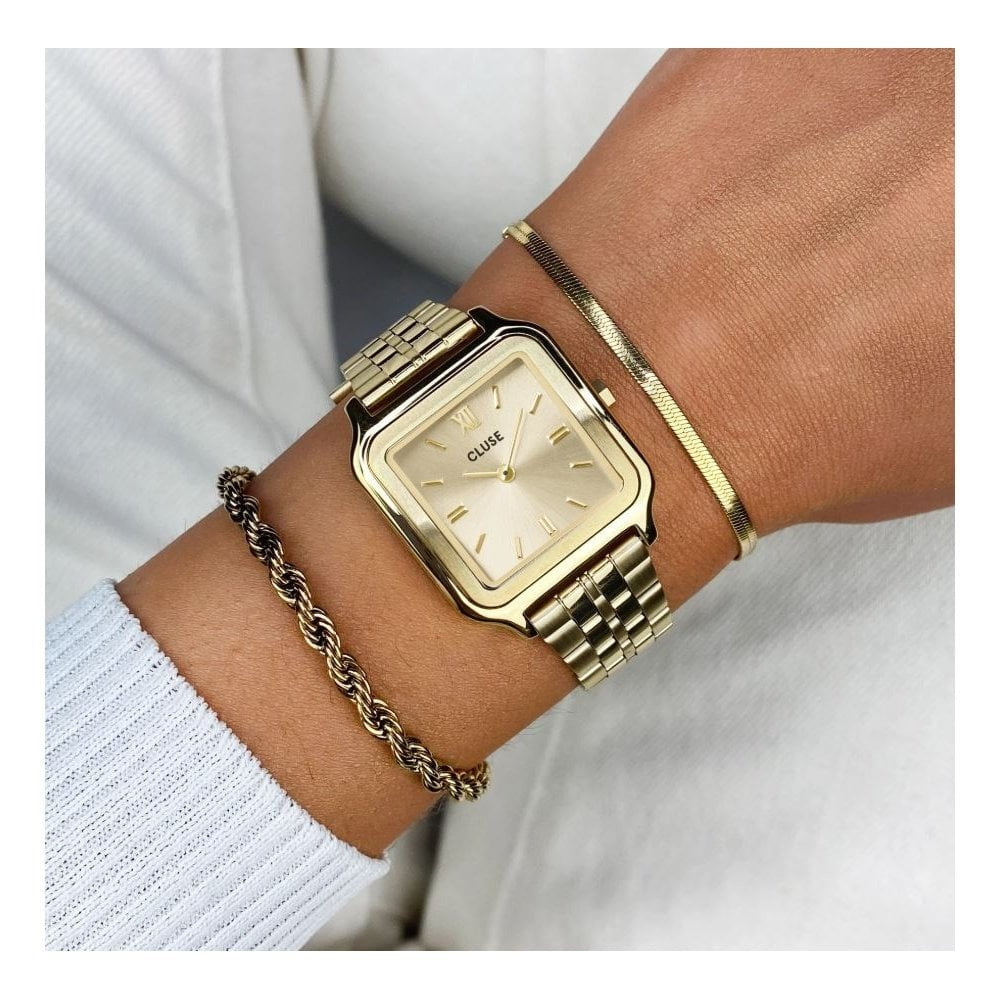 Gracieuse, Gold Dial, Ladies Gold Stainless Steel Watch
