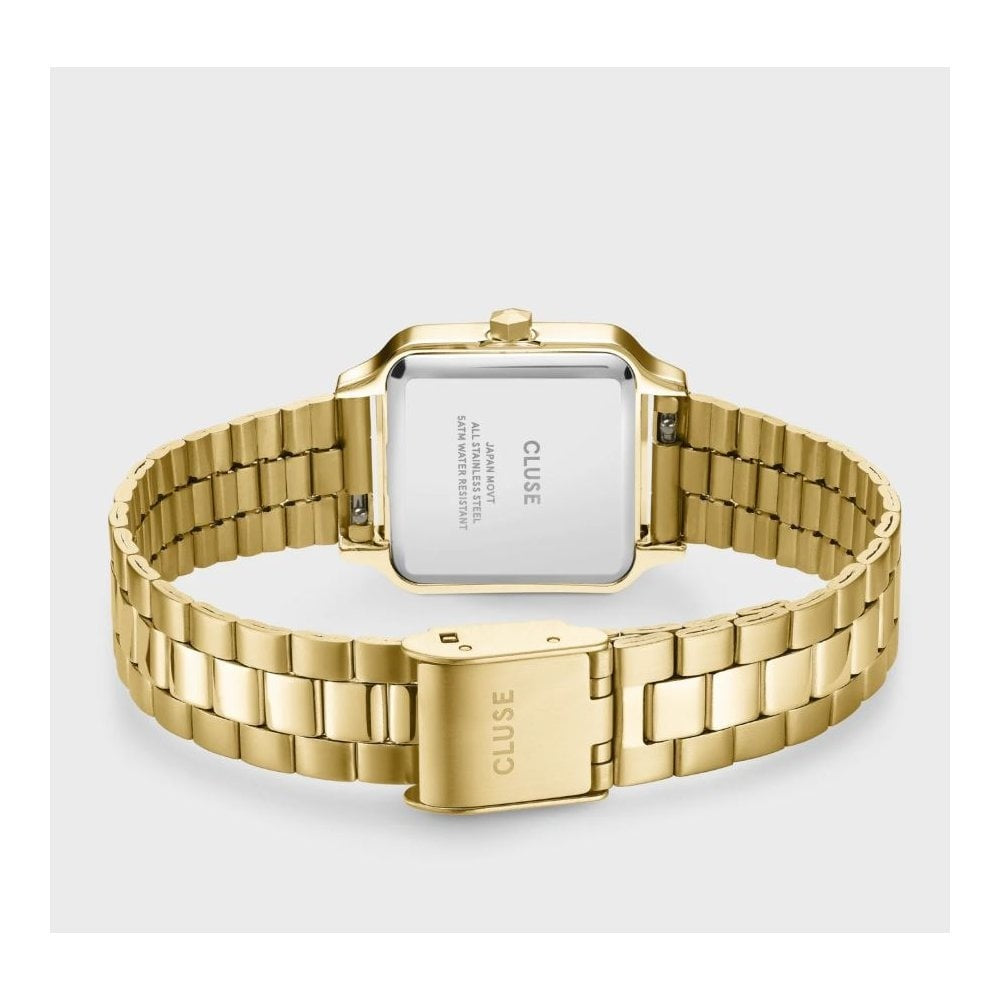 Gracieuse Petite, Apricot Dial, Ladies Gold Stainless Steel Watch