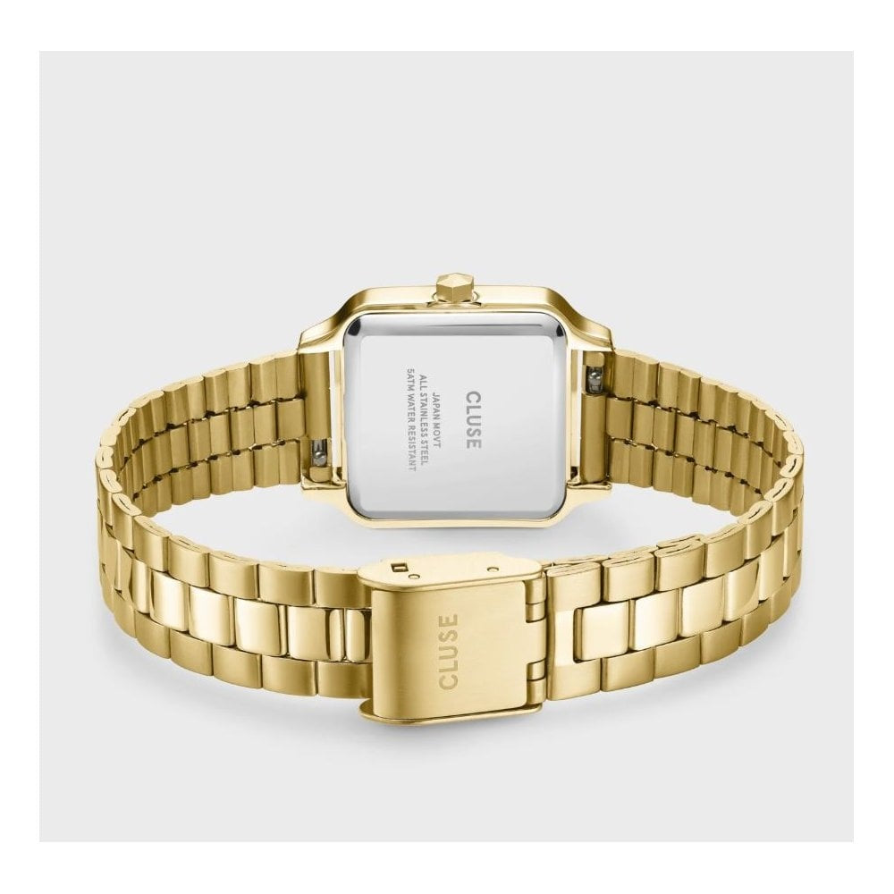 Gracieuse Petite, Light Green Dial, Ladies Gold Stainless Steel Watch