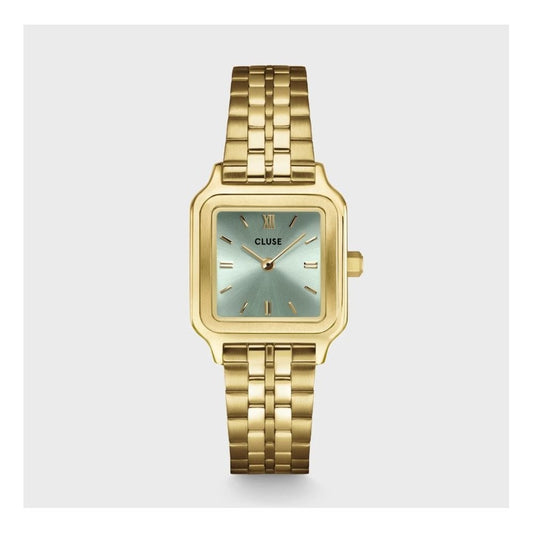 Gracieuse Petite, Sage Green Dial, Ladies Gold Stainless Steel Watch