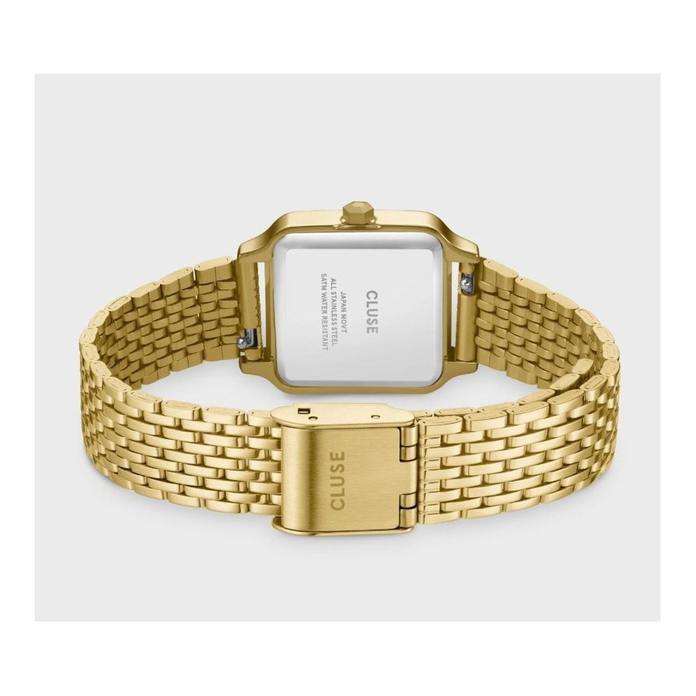 Gracieuse Petite, White Dial, Ladies Gold Stainless Steel Watch