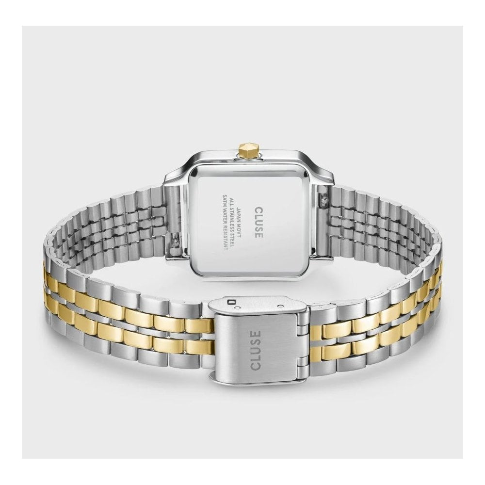 Gracieuse Petite, White Dial, Ladies Two-Toned Stainless Steel Watch