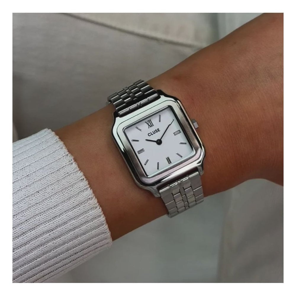 Gracieuse, White Dial, Ladies Stainless Steel Watch