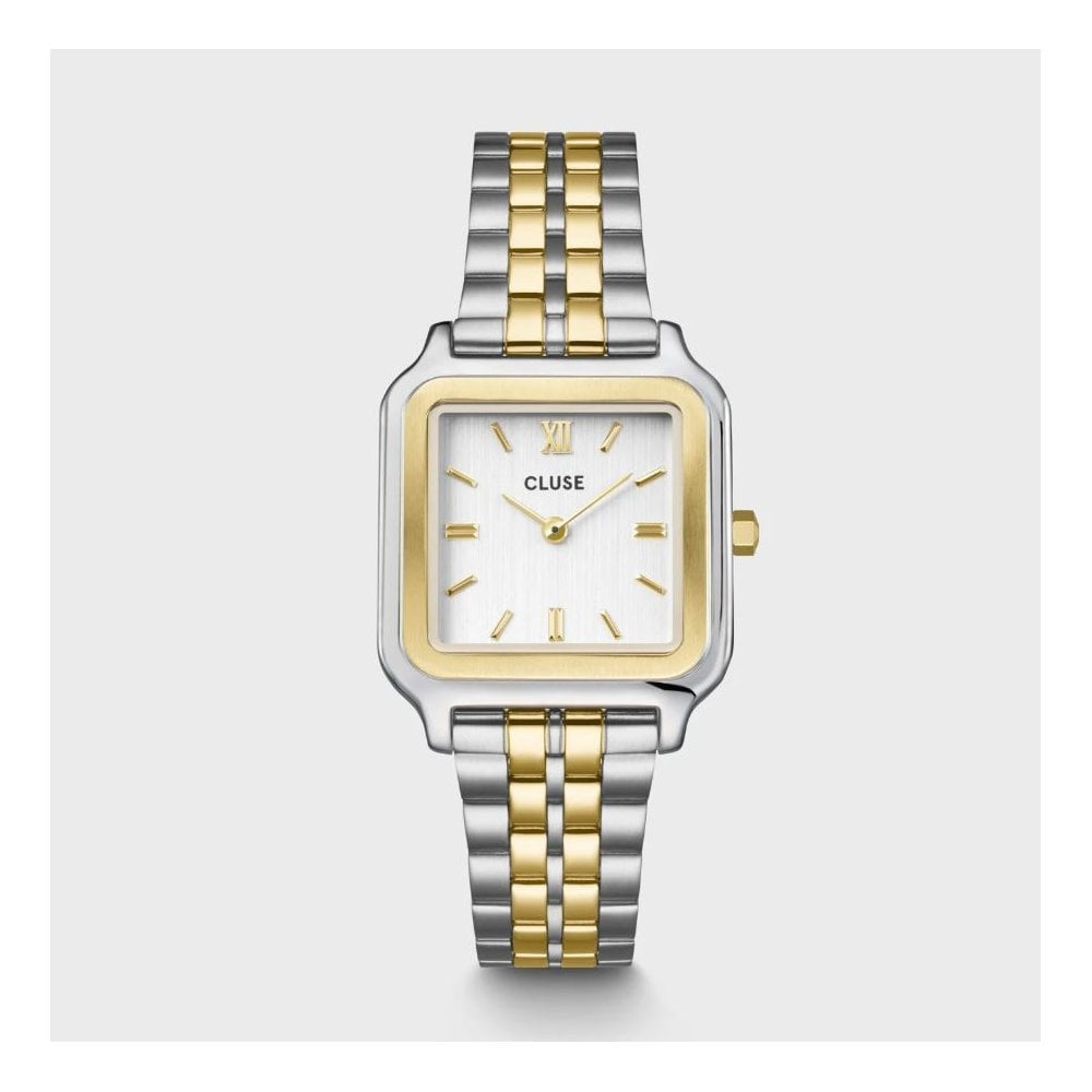 Gracieuse, White Dial, Ladies Two-Toned Stainless Steel Watch