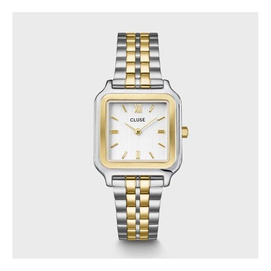 Gracieuse, White Dial, Ladies Two-Toned Stainless Steel Watch