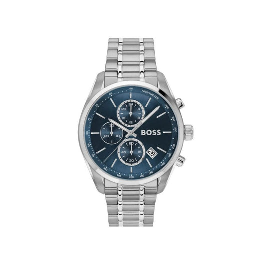 Grand Prix, Blue Dial, Chronograph, Gents Stainless Steel Watch