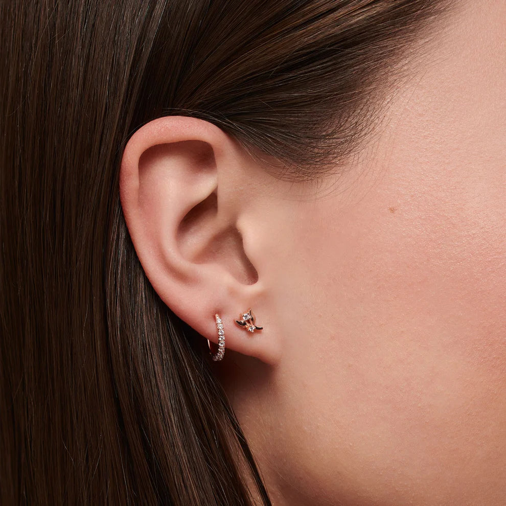 Thomas Sabo Rose Gold Plated Cubic Zirconia Earrings