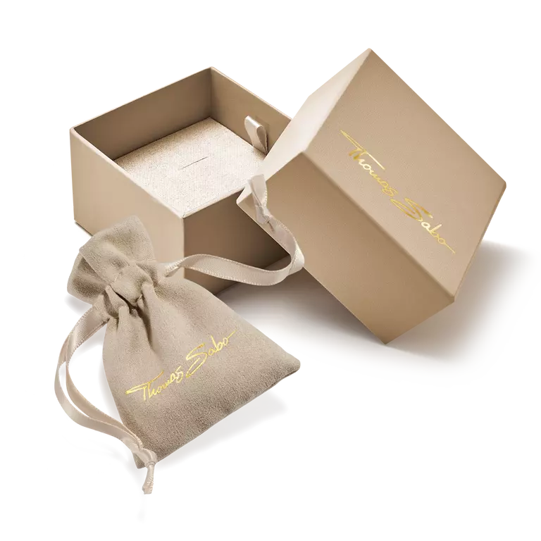 Thomas Sabo 18ct Gold on Silver White Zirconia Stud Earrings