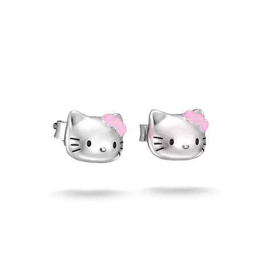 Thomas Sabo Hello Kitty Stud Earrings with Pink Bows