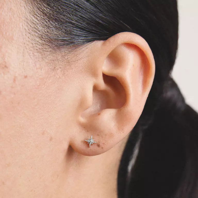 Thomas Sabo Star Stud Earrings with White Zirconia