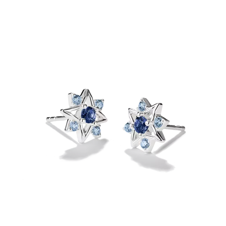 Thomas Sabo Star Stud Earrings with Blue Stones