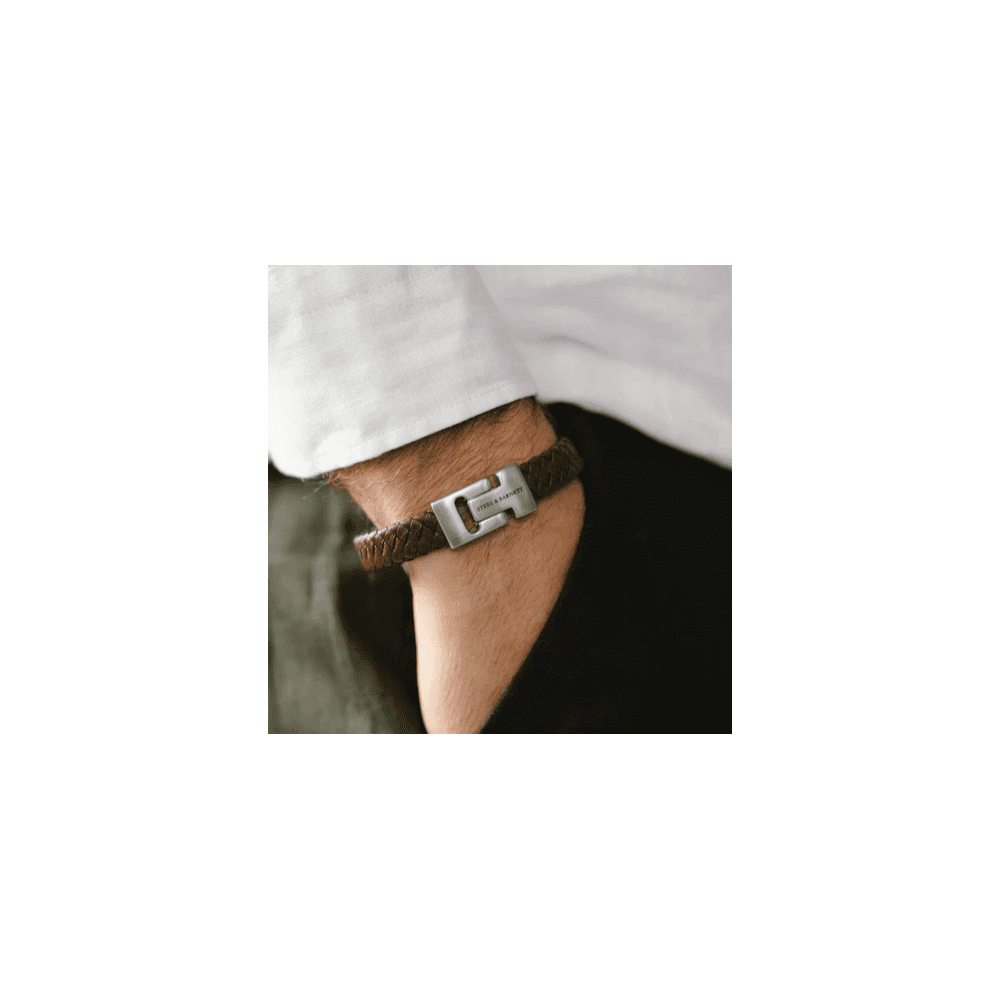 HARRISON BROWN LEATHER BRACELET