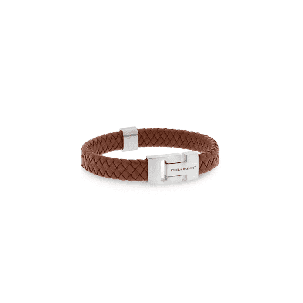 HARRISON LIGHT BROWN LEATHER BRACELET