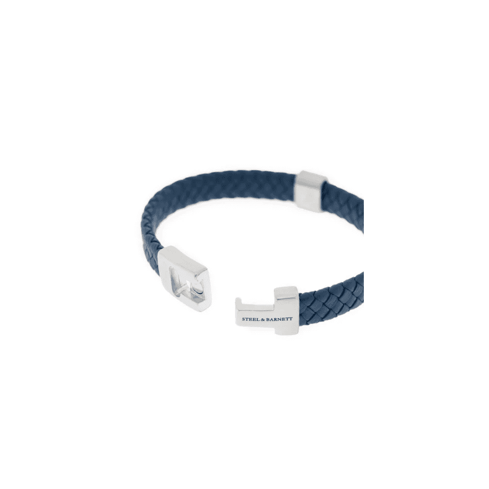 HARRISON NAVY LEATHER BRACELET