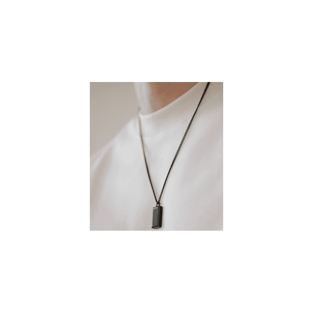 HATTON STEEL GEMSTONE NECKLACE