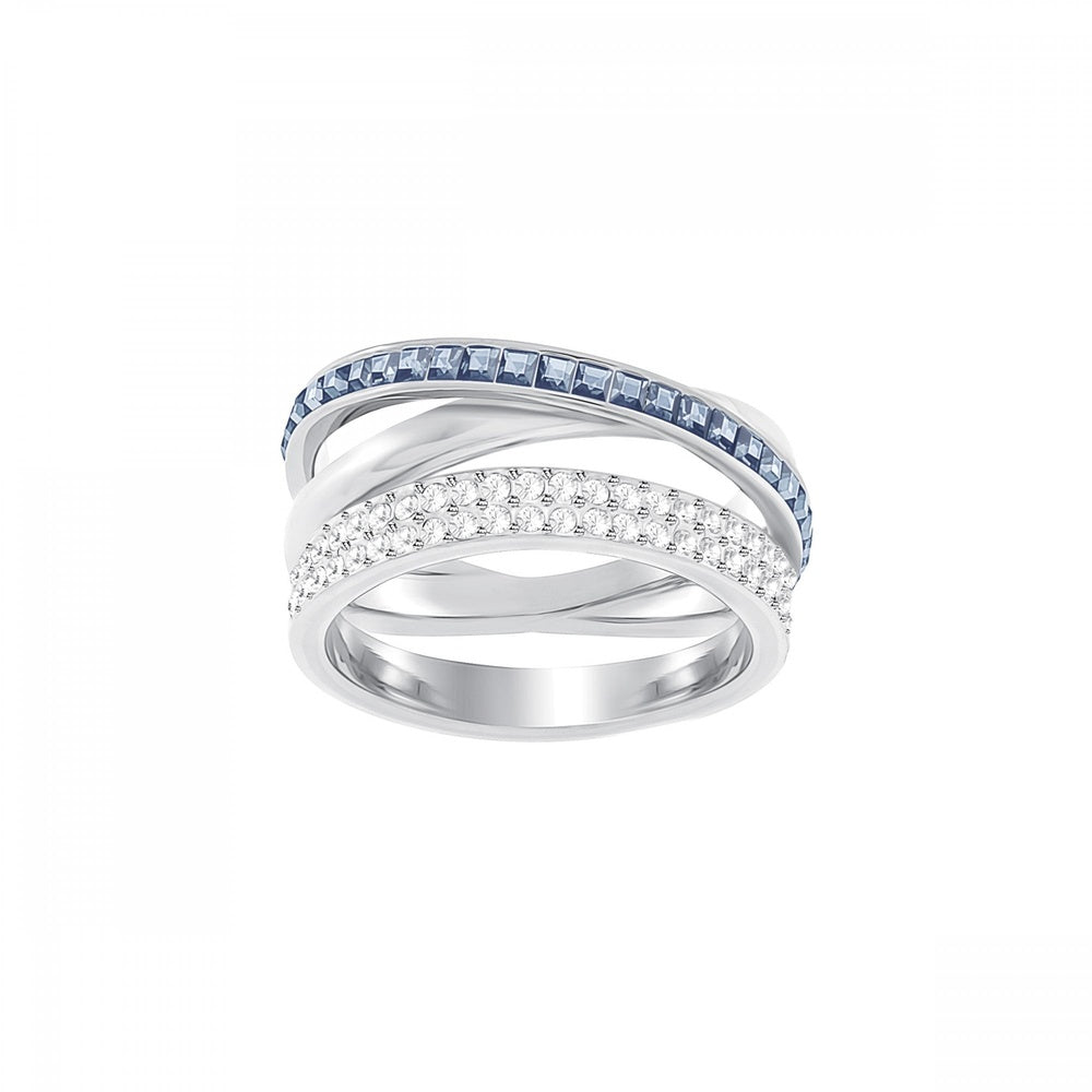 HERO BLUE CRYSTAL CROSSOVER RING